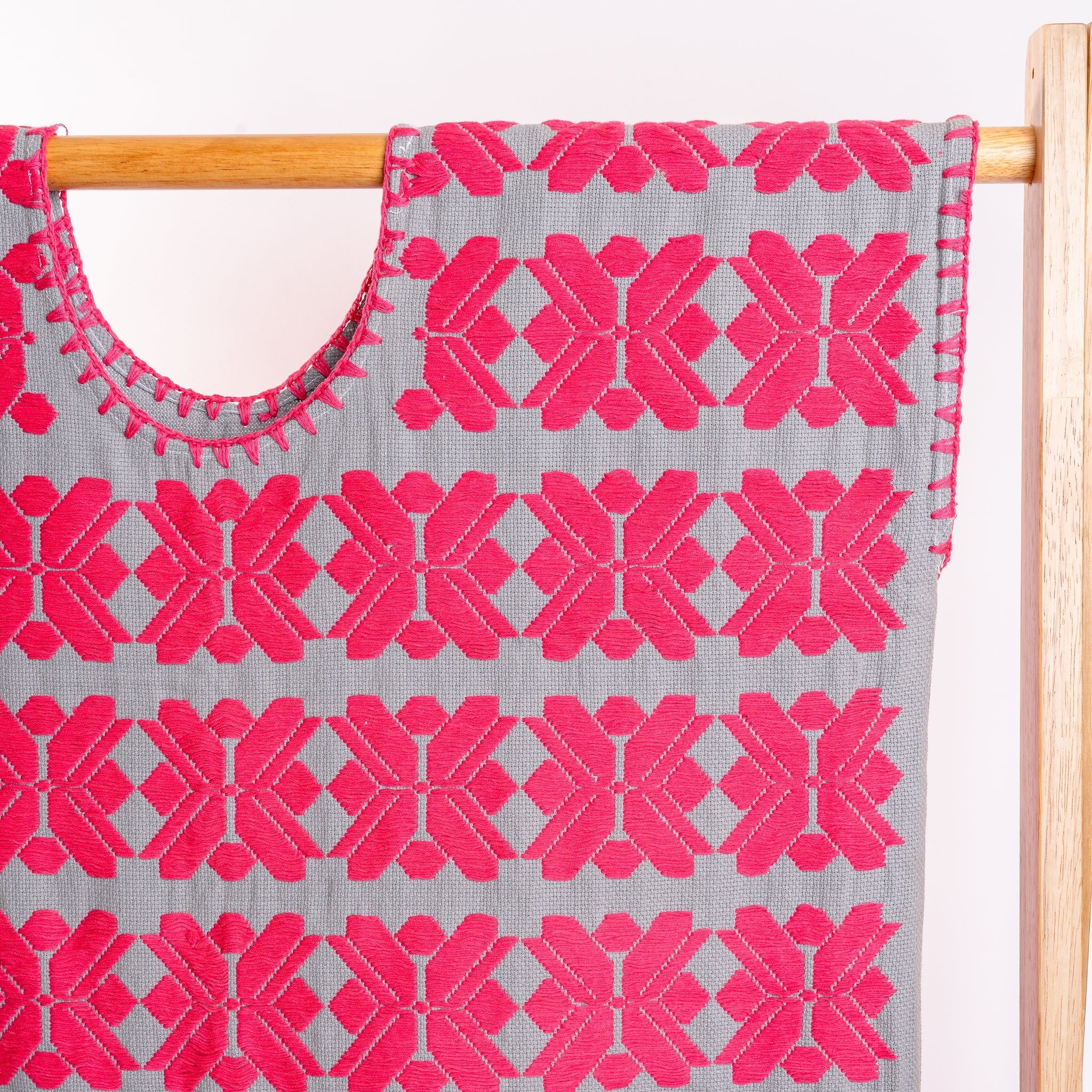 Pink Paradise Huipil - Modern Mexico