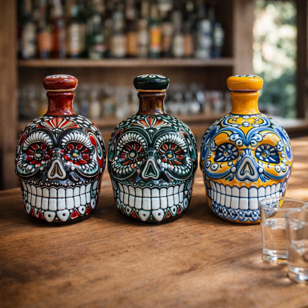Big Calavera Bottle - Modern Mexico