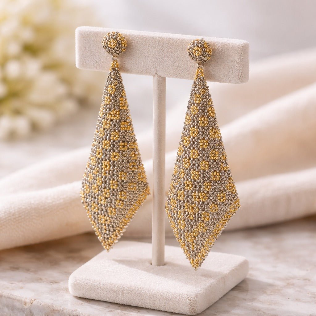 Floral Cravat Earrings - Modern Mexico