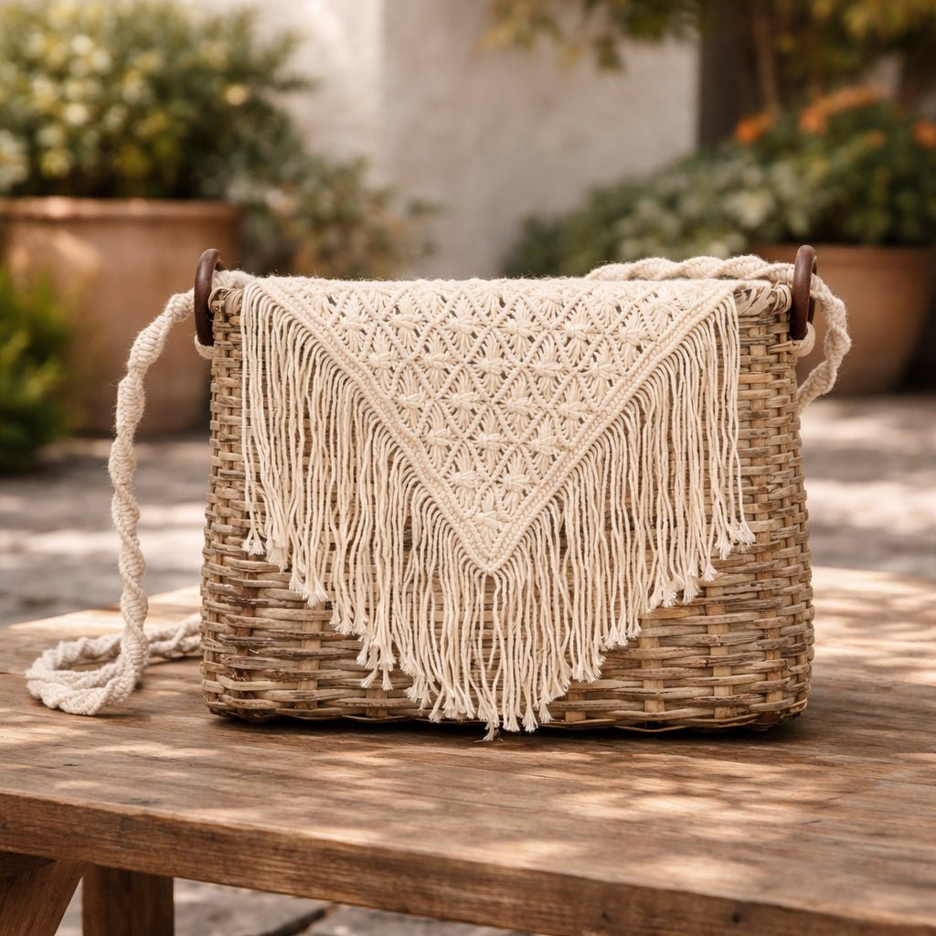 Luna Macramé Market Bag - Modern Mexico