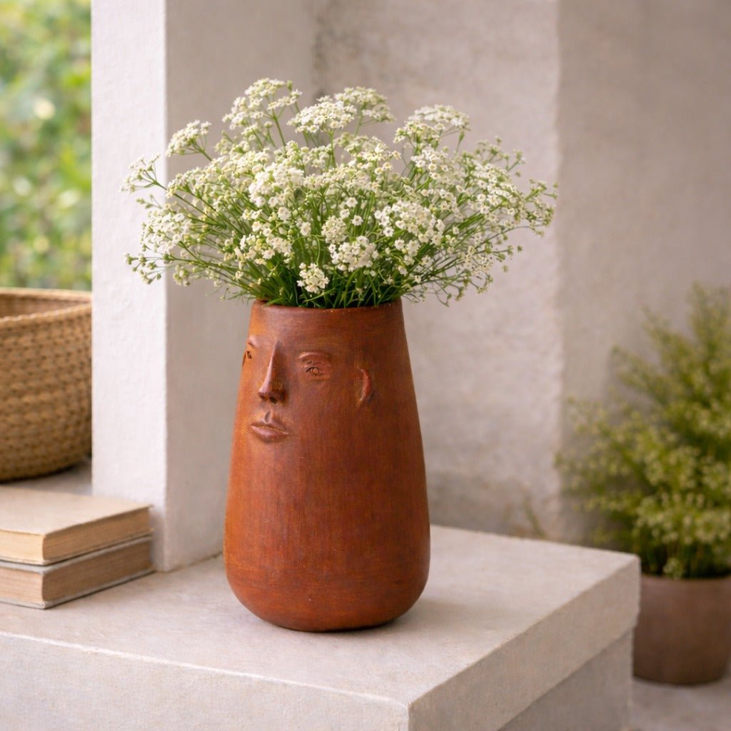 Los Rostros Flower Vase - Modern Mexico