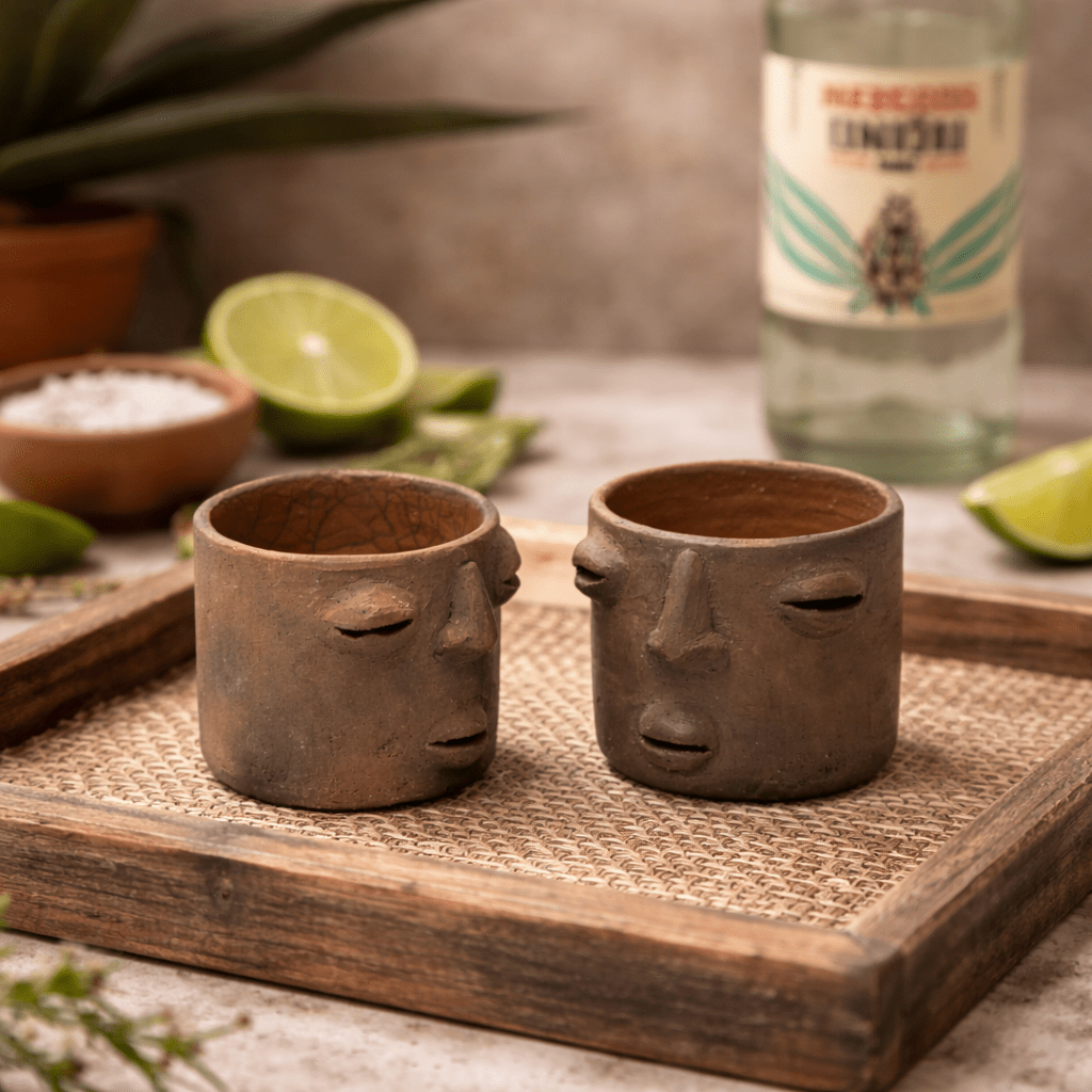 Los Rostros Shot Glasses Set - Modern Mexico