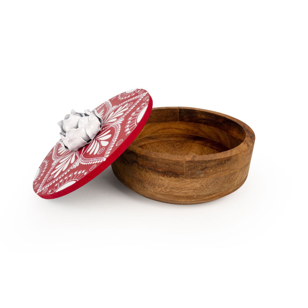 Blossom Handpainted Tortilla Holder - Modern Mexico