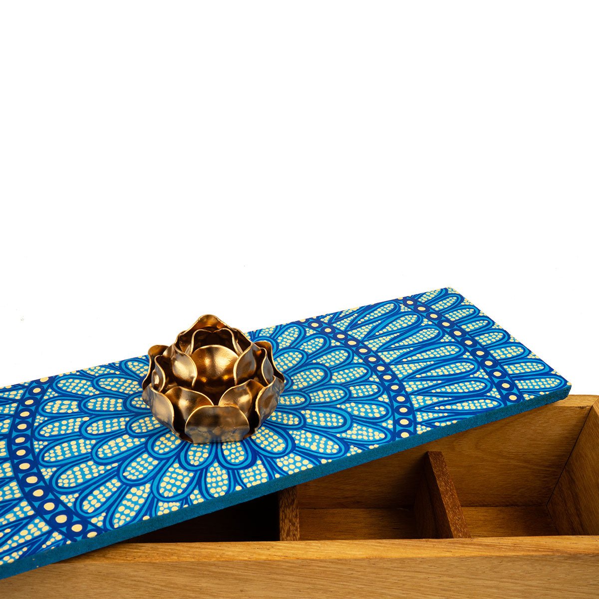 Blossom Handpainted Tea Box - Modern Mexico