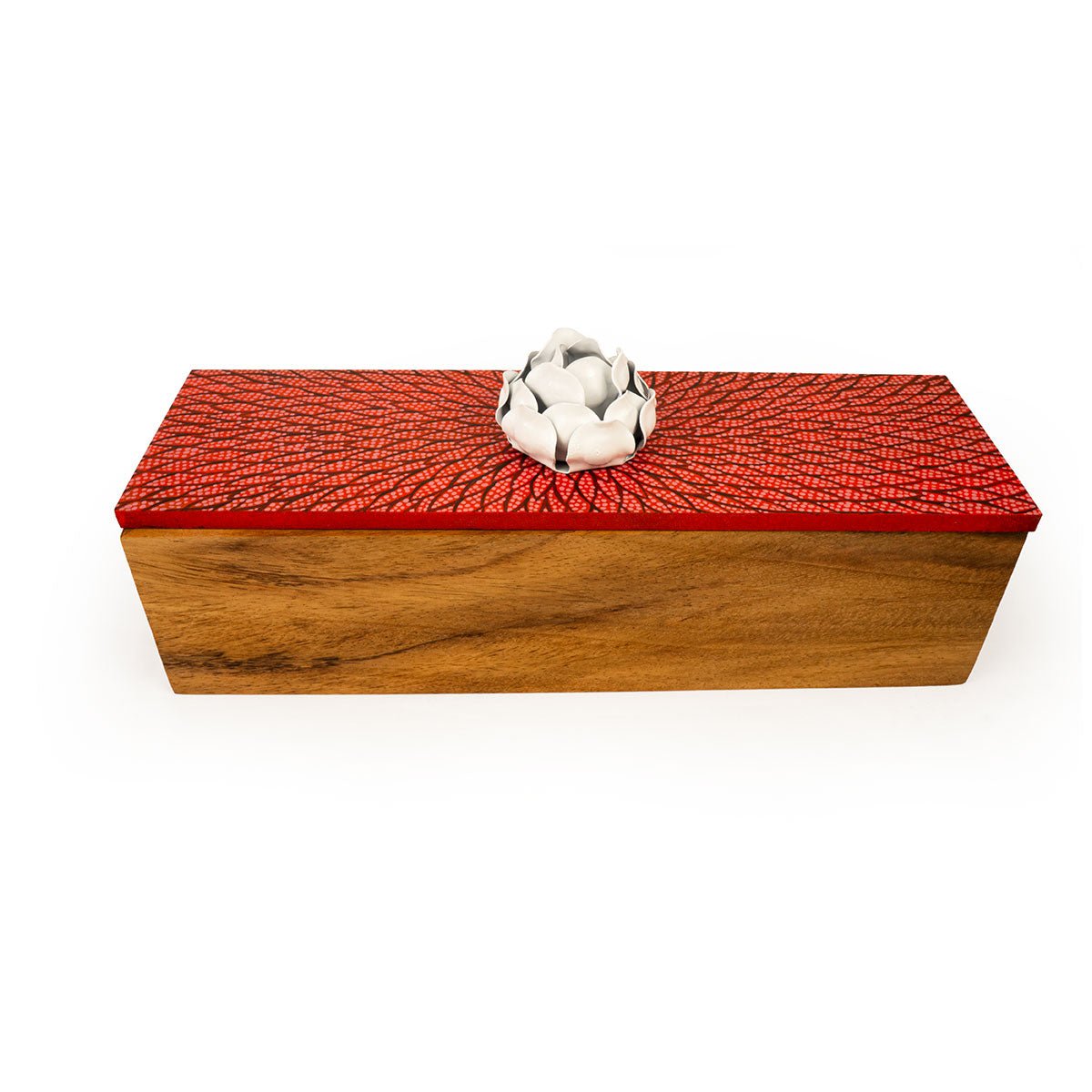 Blossom Handpainted Tea Box - Modern Mexico
