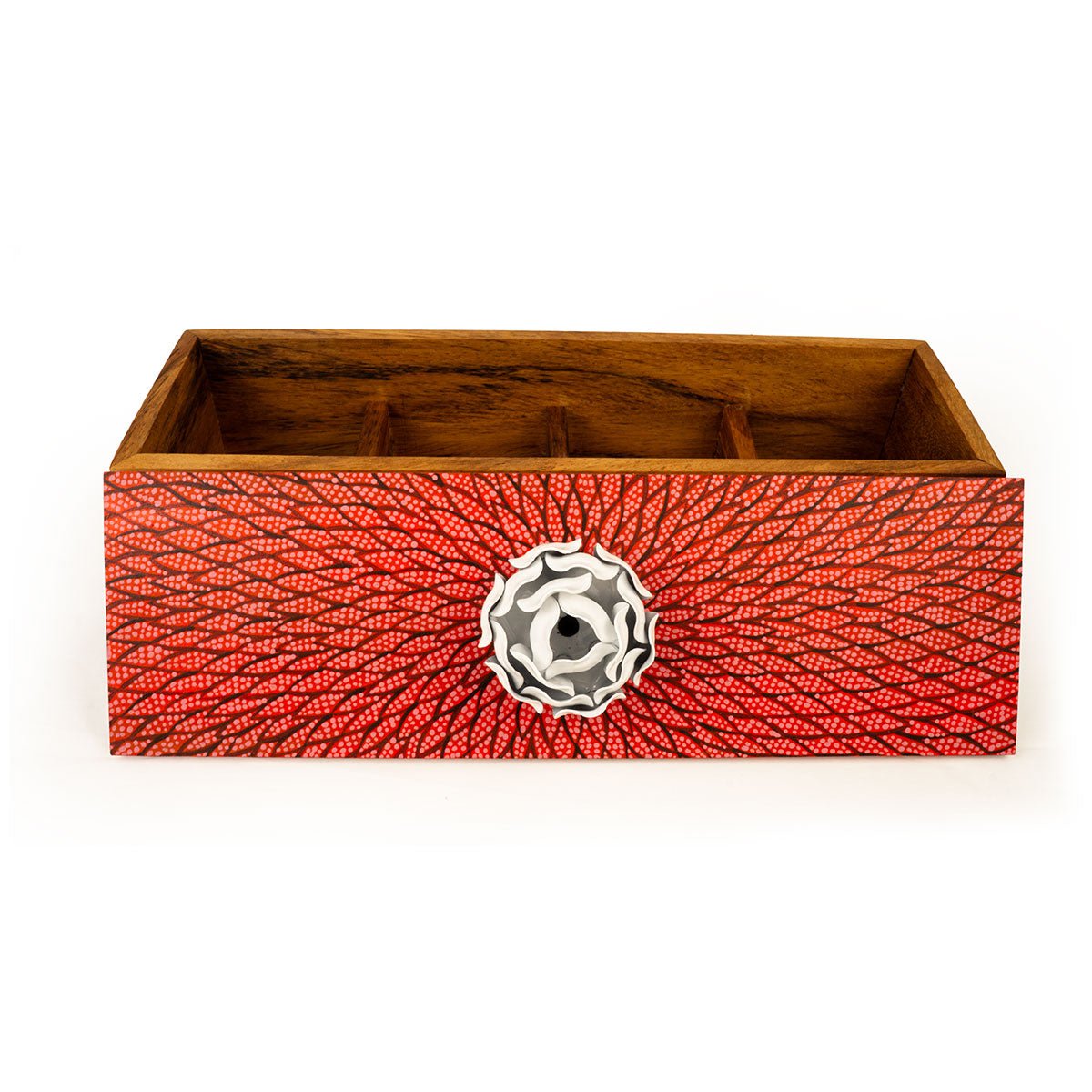 Blossom Handpainted Tea Box - Modern Mexico