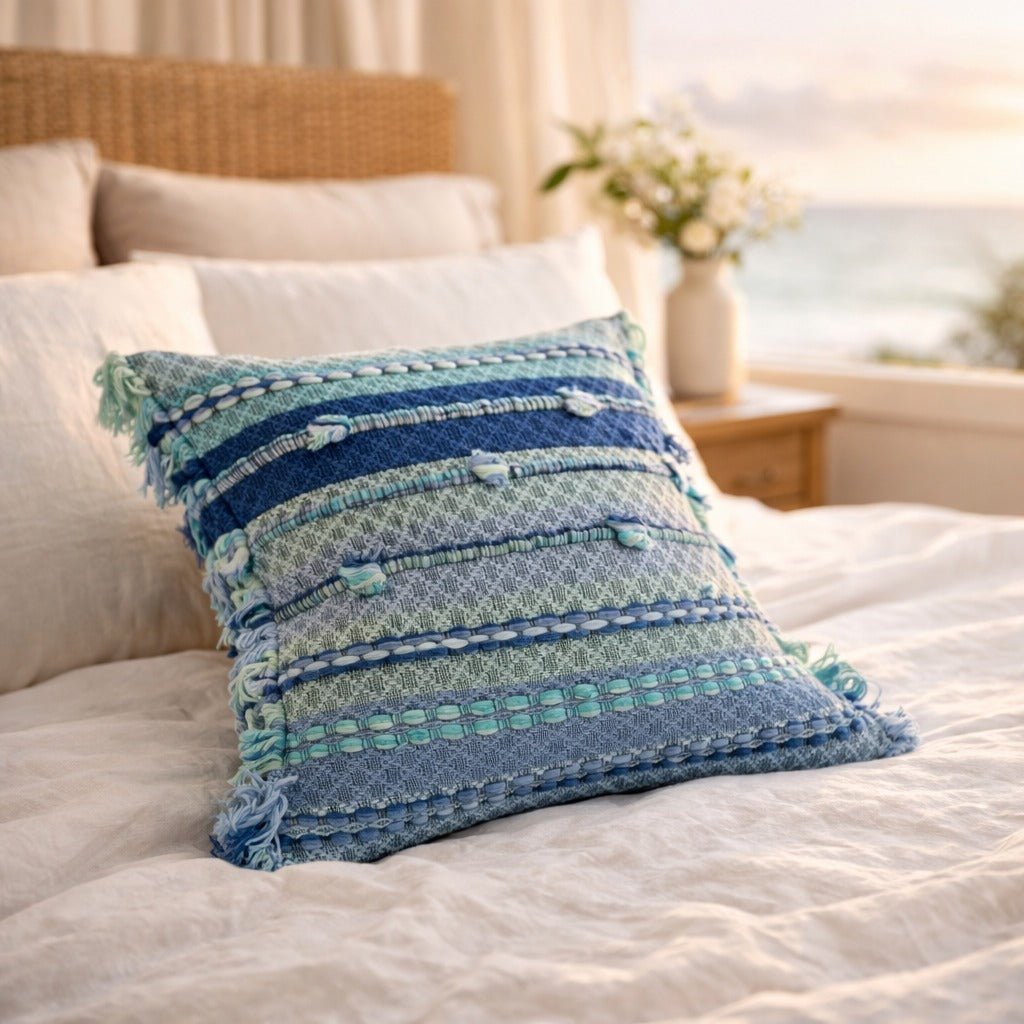 Ocean Throw Pillow Cover - Modern Mexico