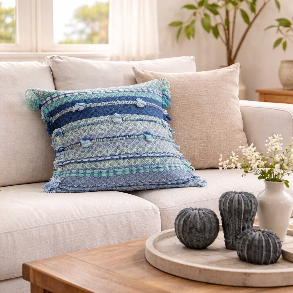 Ocean Throw Pillow Cover - Modern Mexico