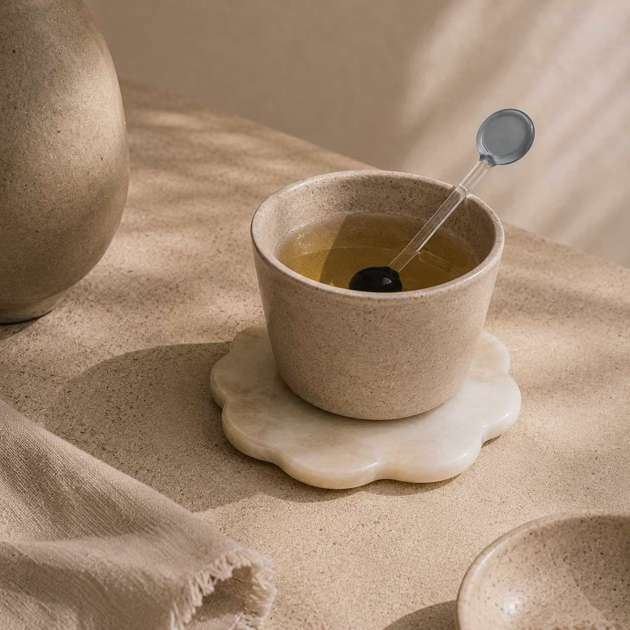 Pristine Glass Tea Spoon - Modern Mexico