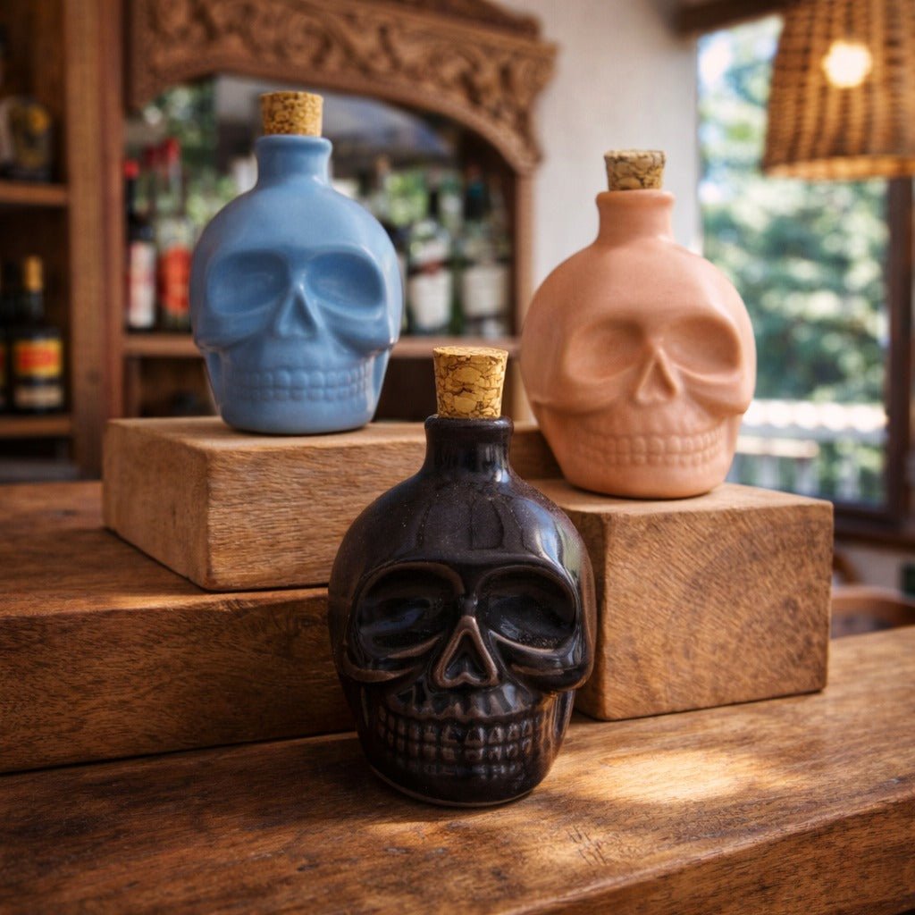 Small Calavera Bottle - Modern Mexico