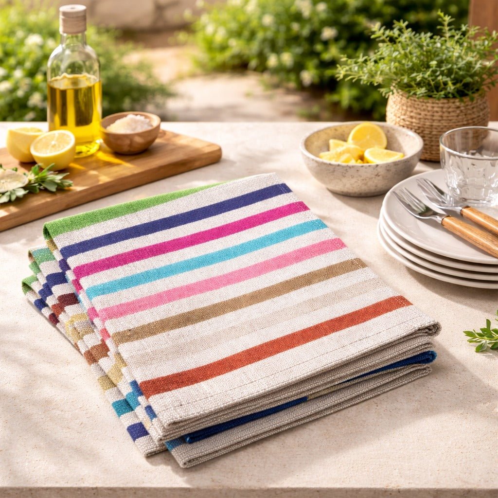 Striped Napkin Set - Modern Mexico