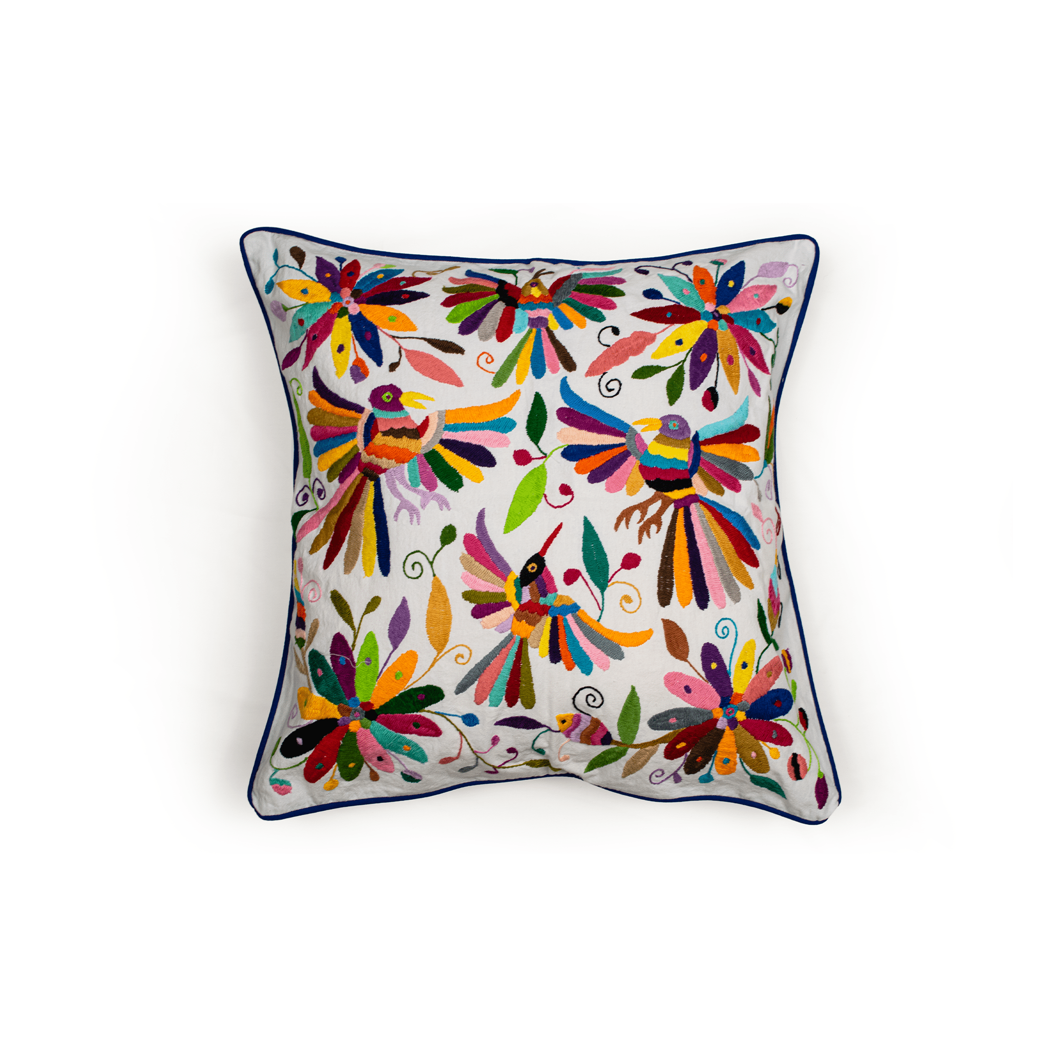 Rainbow Colibrí Cushion Cover - Modern Mexico