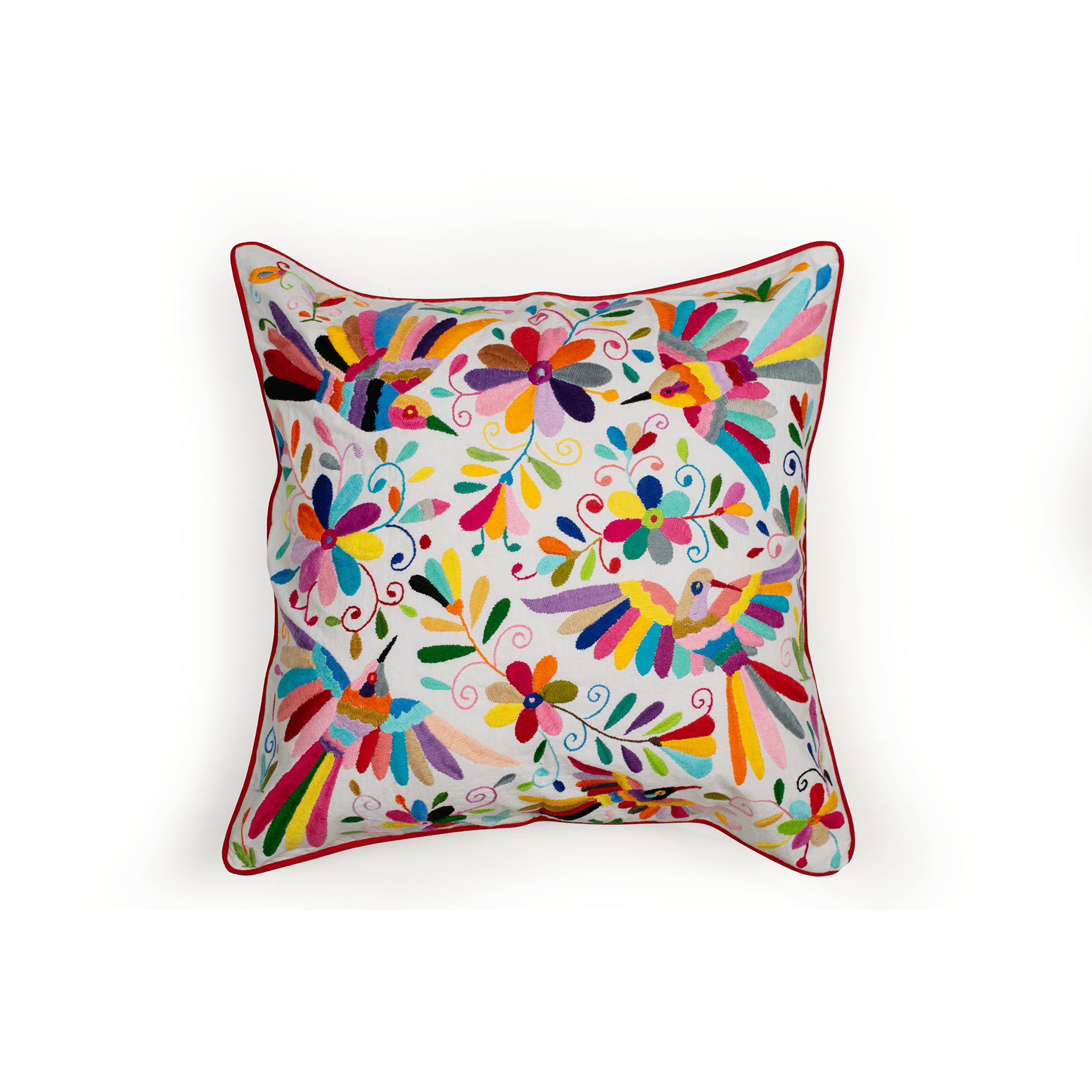 Rainbow Colibrí Cushion Cover - Modern Mexico