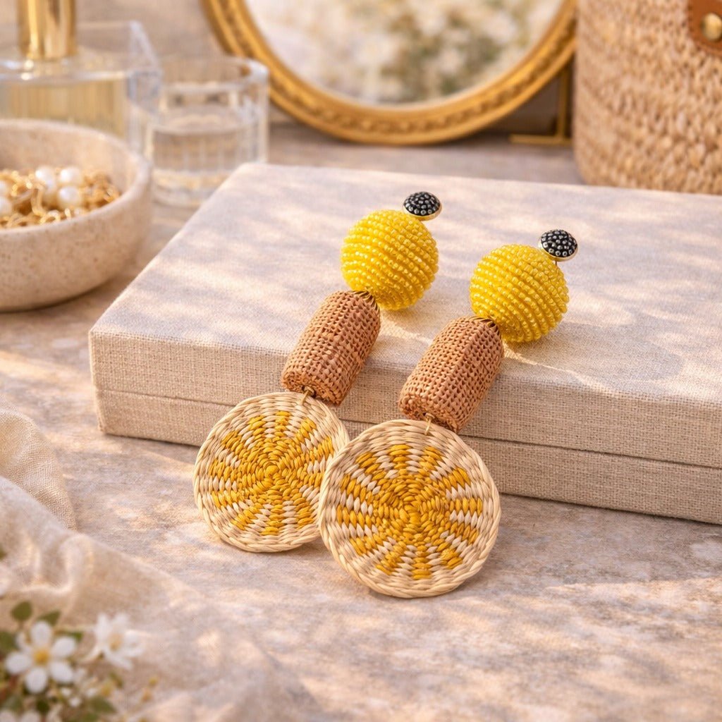 Yute Bloom Earrings - Modern Mexico