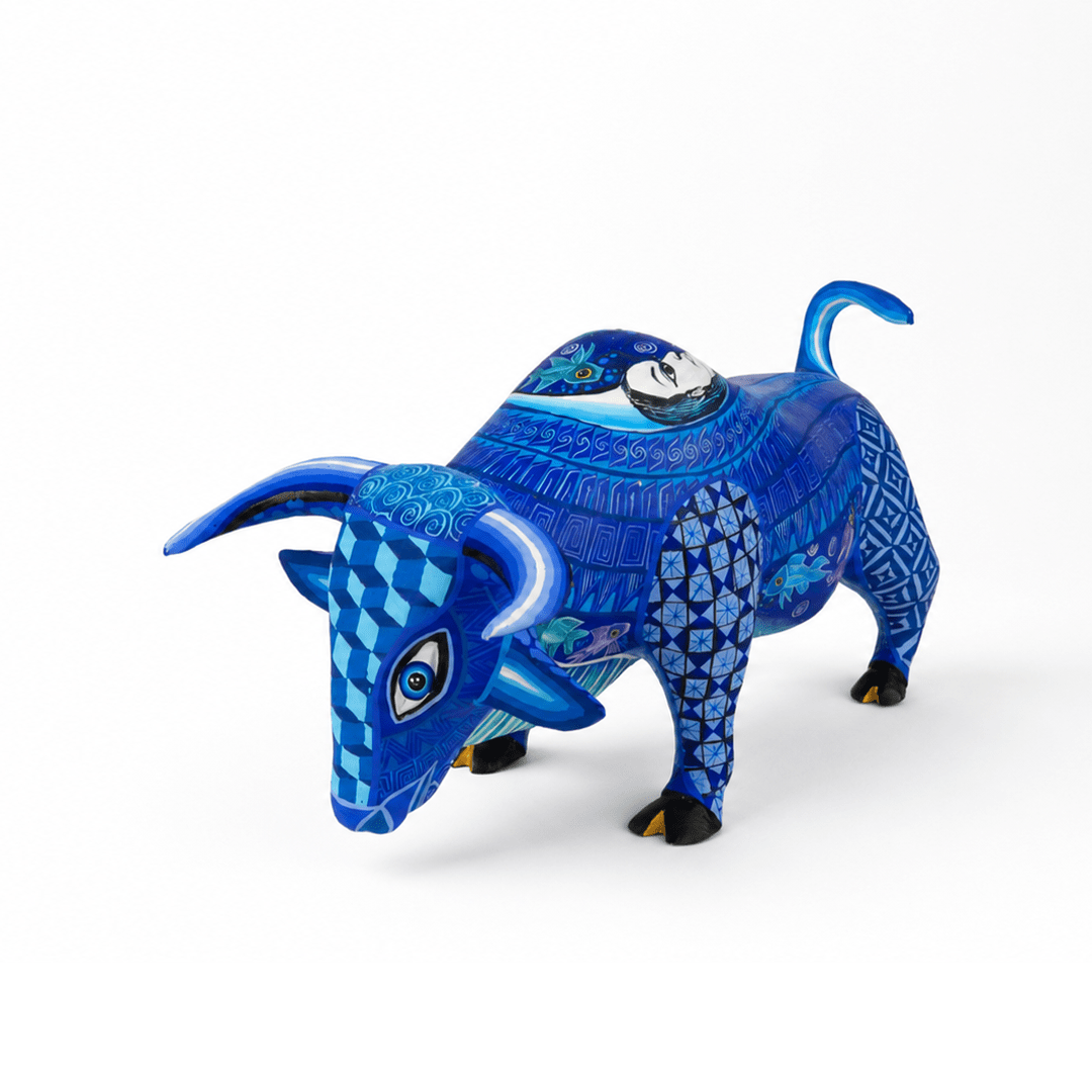 Ancestral Bull Alebrije - Modern Mexico