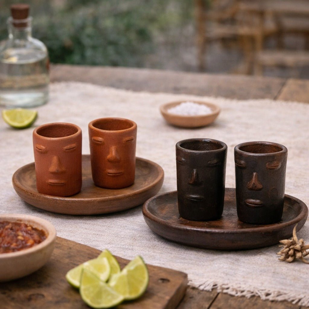 Los Rostros Shot Glass Set - Modern Mexico