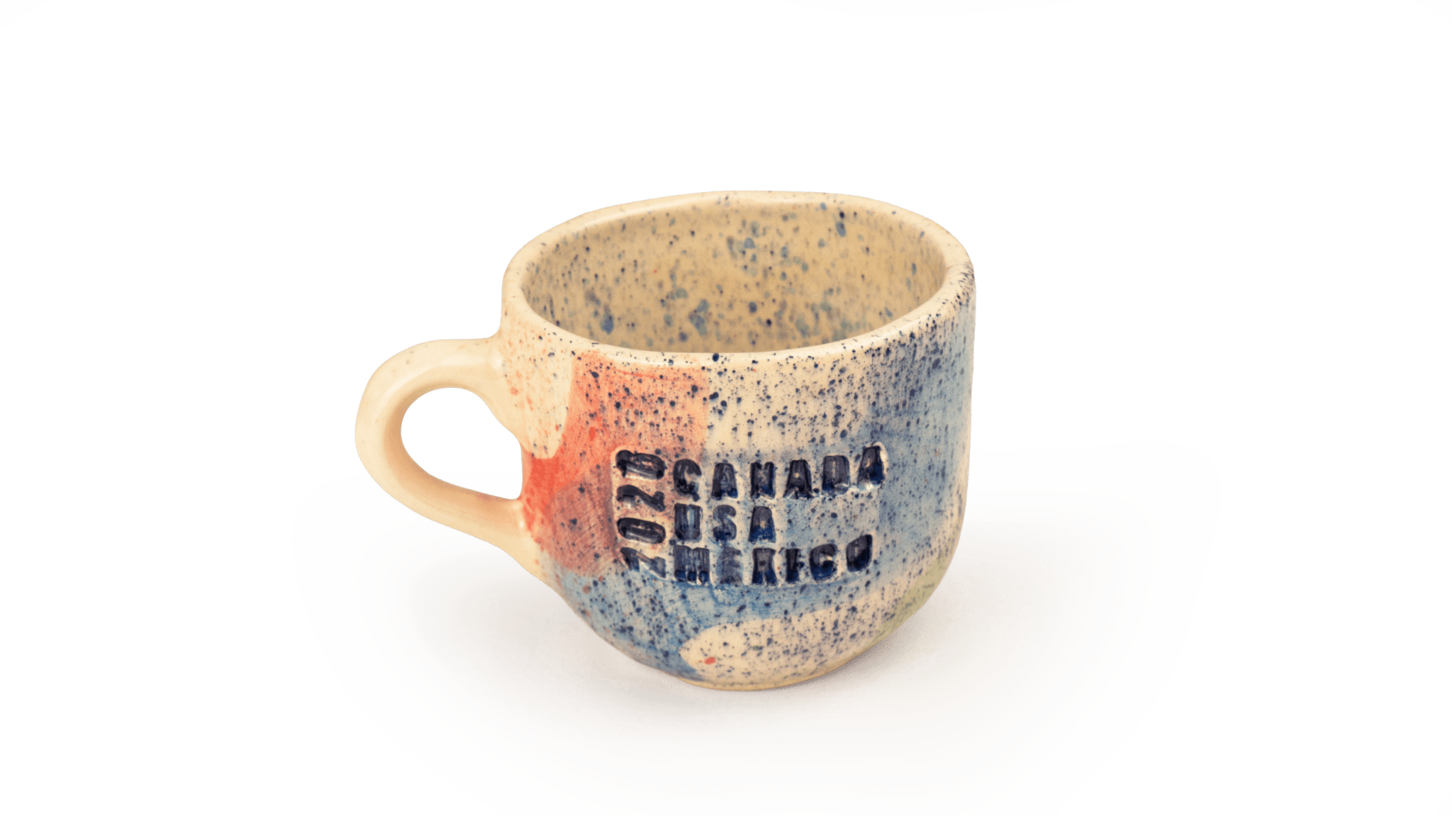 ¡Goool! Three Nations Soccer Mug 2026 – Handcrafted Mexican Ceramic (México · USA · Canada) - Modern Mexico