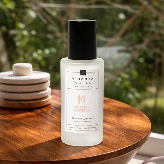 VidantaWorld Home Fragrance Spray - Frosted Glass Bottle VidantaWorld Signature Scent - Luxury Mexican Resort Fragrance