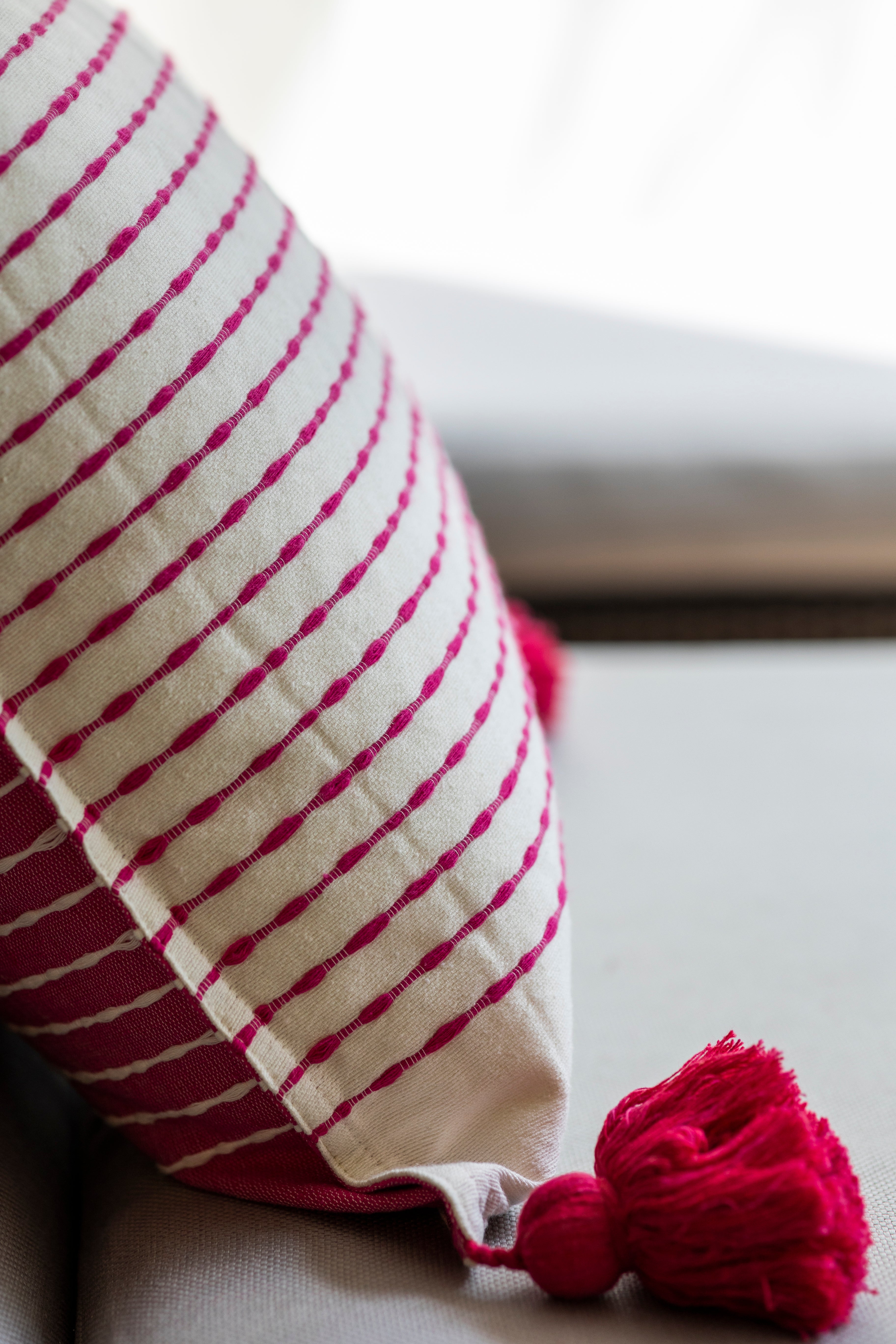 Pompom Cushion Cover - Modern Mexico