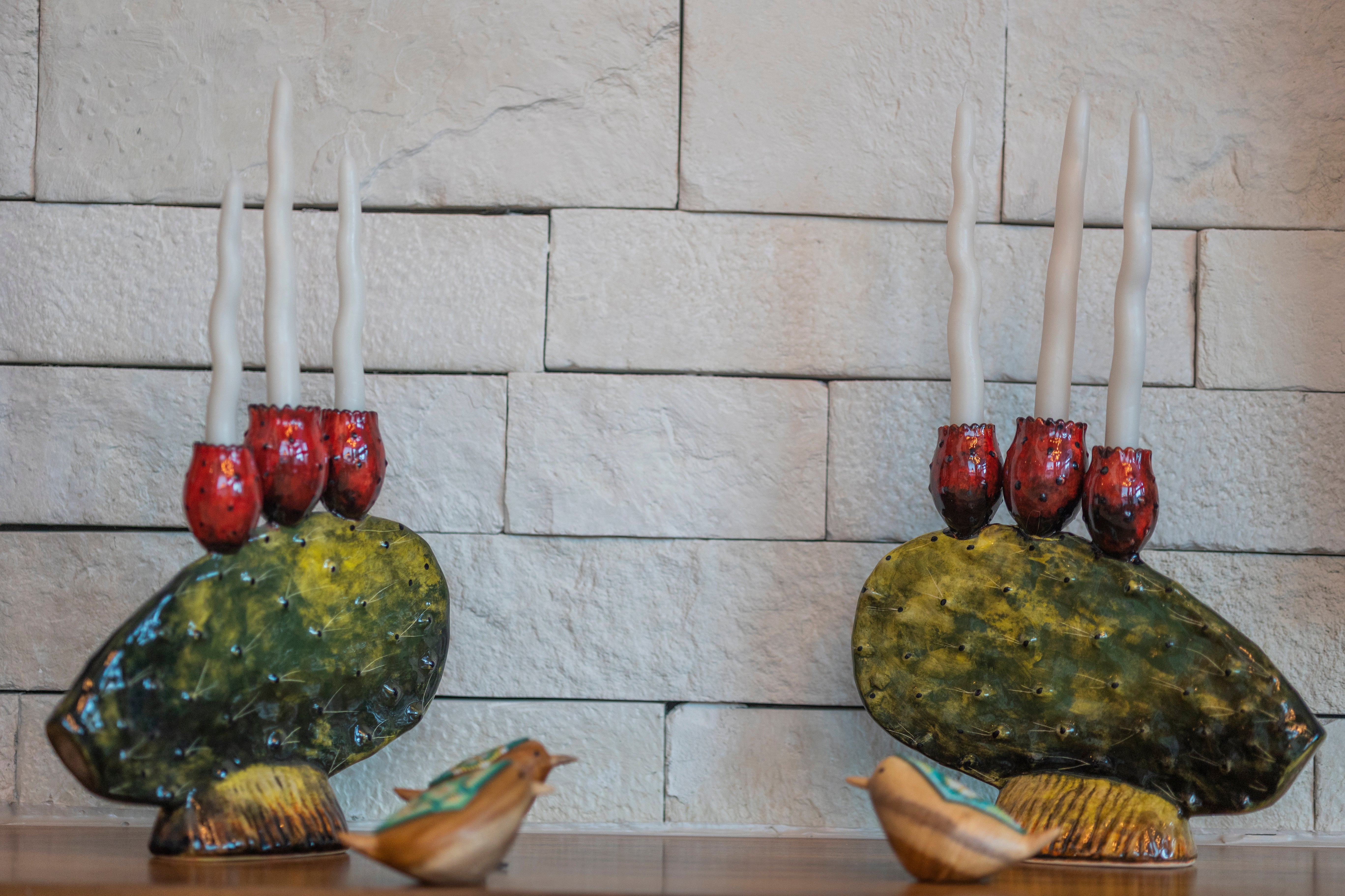 Cactus Glow Candle Holder - Modern Mexico