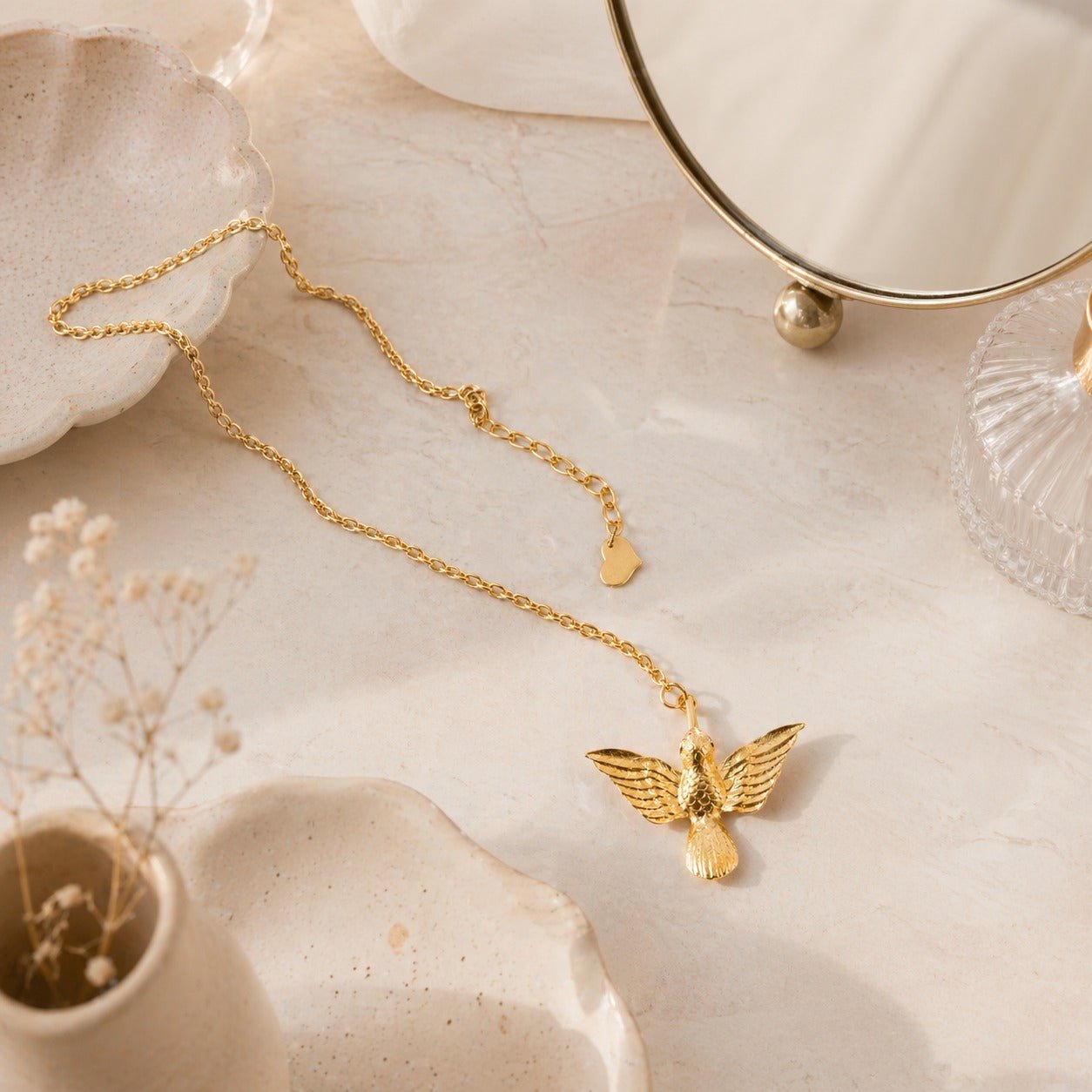Golden Wings Necklace - Modern Mexico