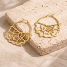 Istmo Flower Hoop Earrings - Modern Mexico