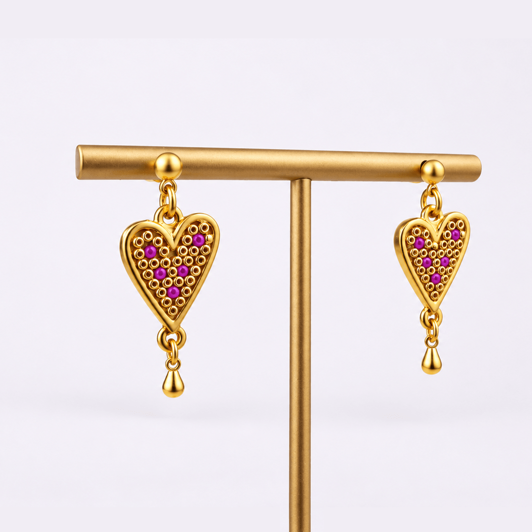 Peace Heart Earrings - Modern Mexico