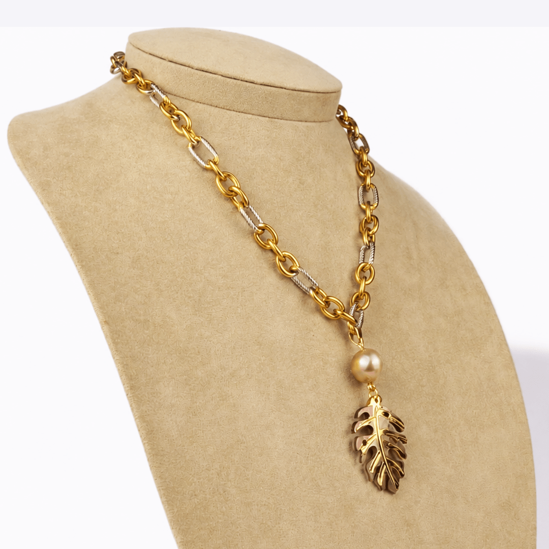 Baroque Pearl & Abalone Choker - Modern Mexico