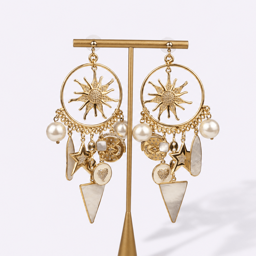Starlight Pearl Drop Earrings - Modern Mexico