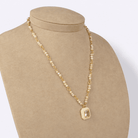 Zircon & Pearl Pendant Necklace - Modern Mexico