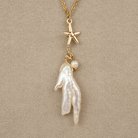 Biwa Pearl Starfish Necklace - Modern Mexico