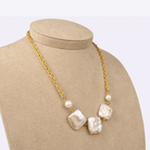 Square Baroque Pearl Choker - Modern Mexico