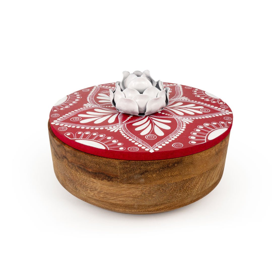 Blossom Handpainted Tortilla Holder - Modern Mexico