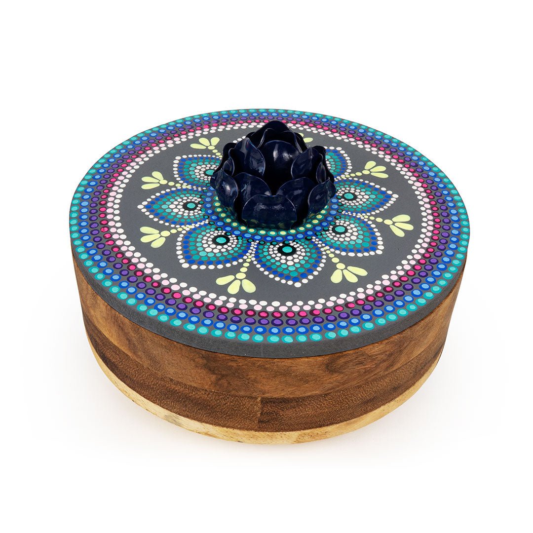 Blossom Handpainted Tortilla Holder - Modern Mexico