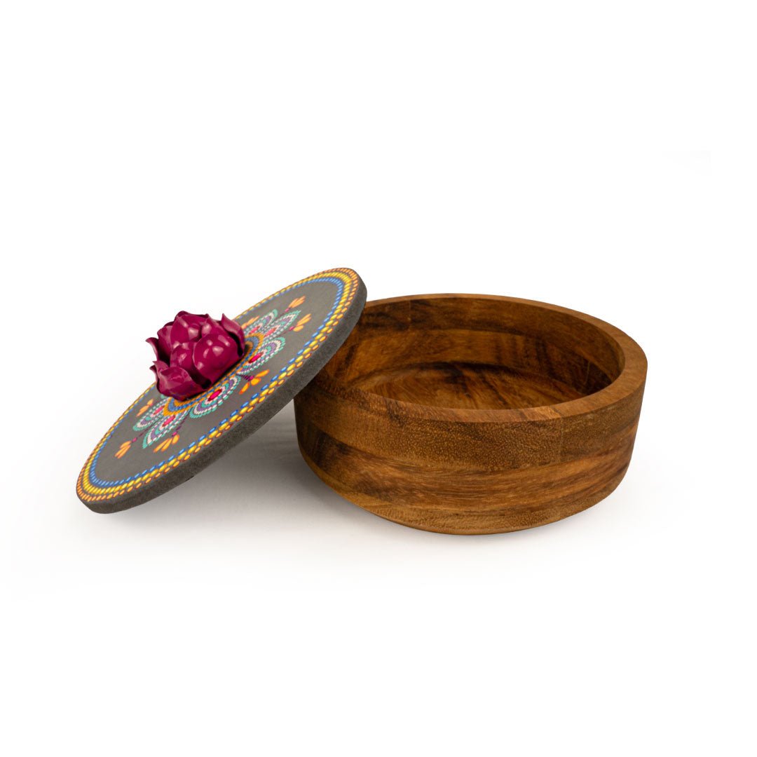 Blossom Handpainted Tortilla Holder - Modern Mexico