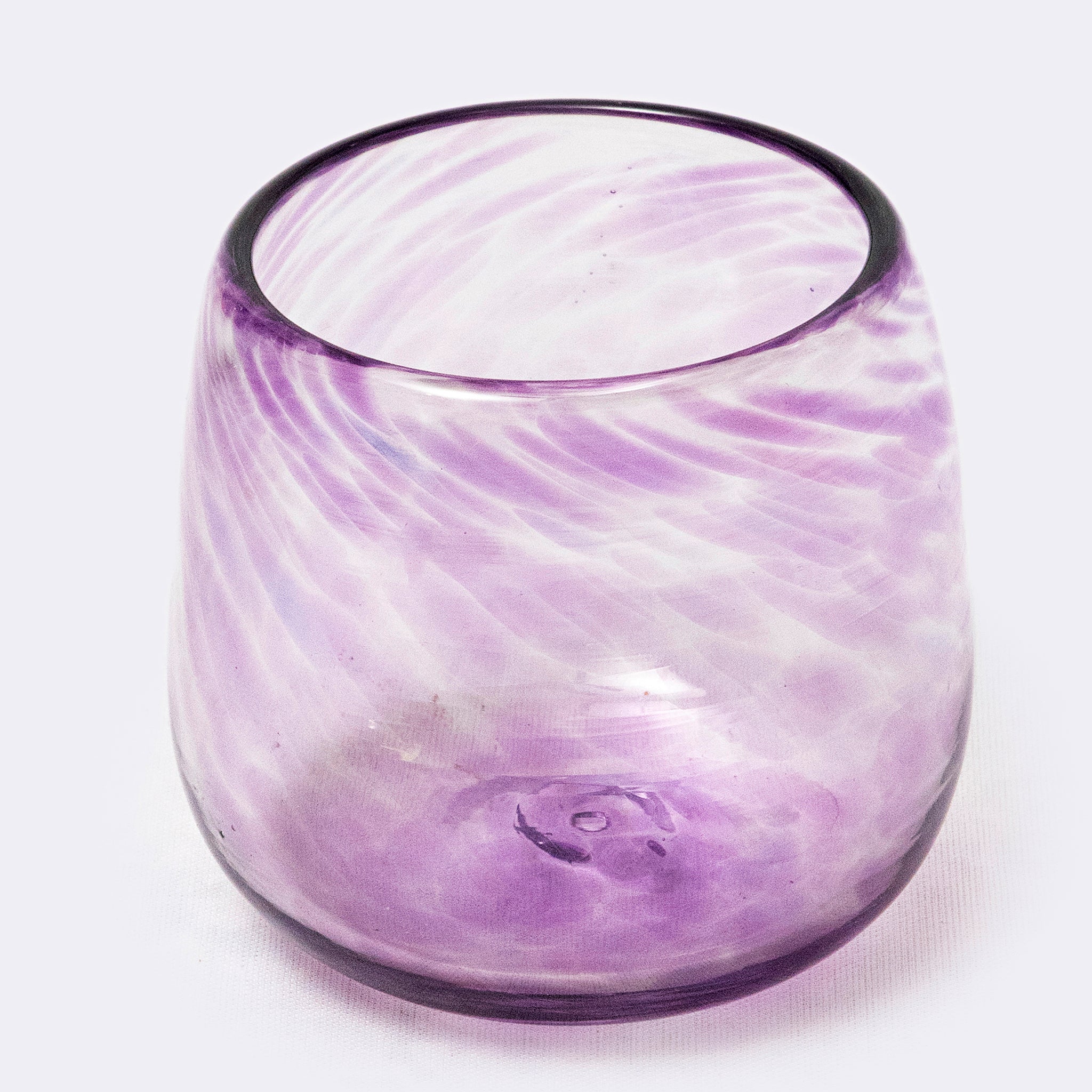 Soleado Drinkware Collection Stemless Wine Glass - Modern Mexico