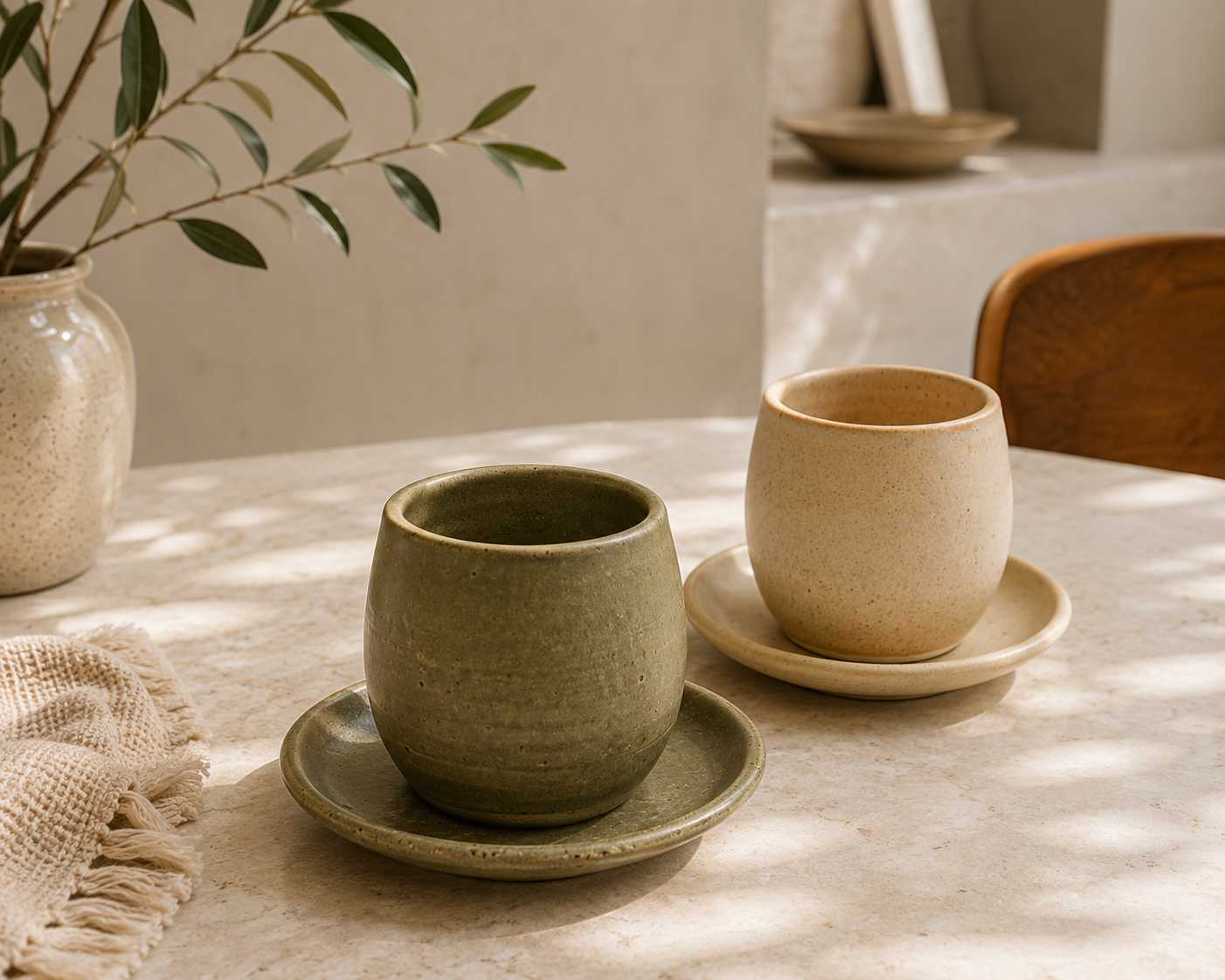 Oliva Cup & Saucer Set - Modern Mexico