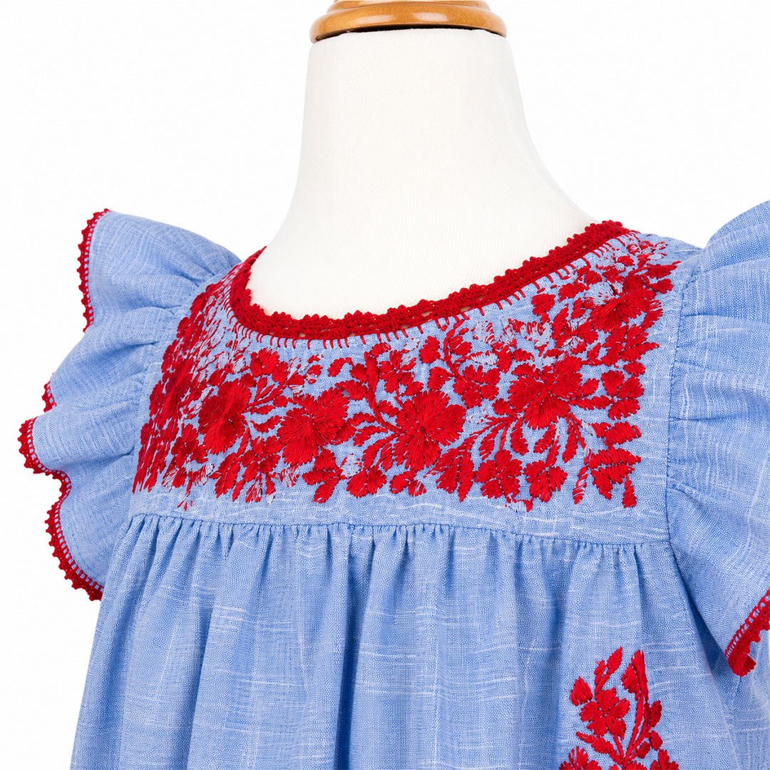 Little Fiesta Embroidered Dress - Modern Mexico