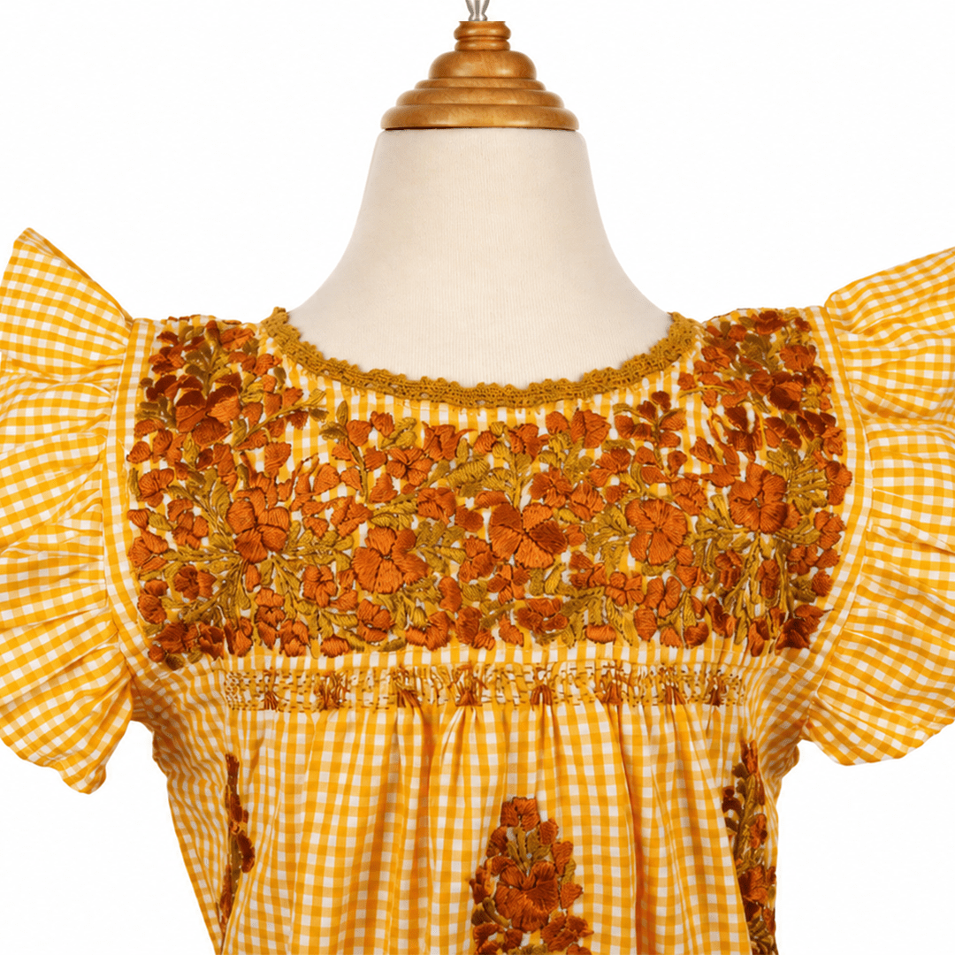 Little Fiesta Embroidered Dress - Modern Mexico