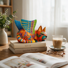 Night Flight Alebrije – Winged Cat - Modern Mexico