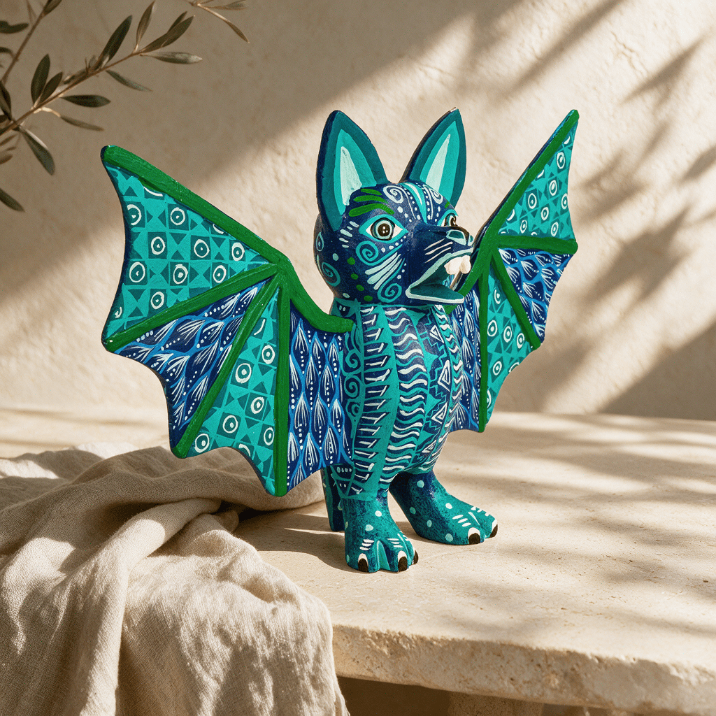 Midnight Wings Alebrije – Bat - Modern Mexico